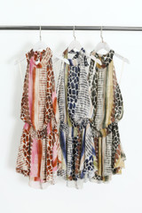 Reptile Printed Halter Mini Dress (PRE ORDER)