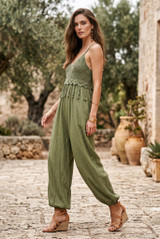Crochet Bodice Jumpsuit