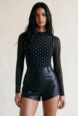 Polka Dot Long Sleeve Bodysuit