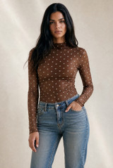 Polka Dot Long Sleeve Bodysuit