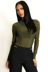 Polka Dot Long Sleeve Bodysuit