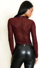 Polka Dot Long Sleeve Bodysuit
