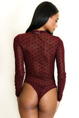 Polka Dot Long Sleeve Bodysuit