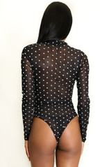 Polka Dot Long Sleeve Bodysuit