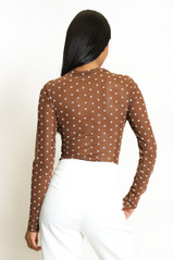 Polka Dot Long Sleeve Bodysuit