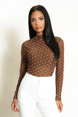 Polka Dot Long Sleeve Bodysuit