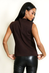 Drummer Boy Sleeveless Fine Knit Top