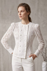 Corded Lace Blouse Jacket