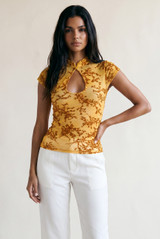 Sheer Mandarin Top