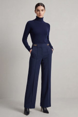Chain Trim Tailored Trousers