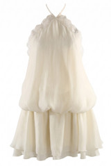 Chiffon Halterneck Mini Dress