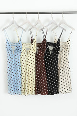 Polka Dot Cut Out Back Mini Dress