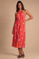 Stripes Halter Maxi