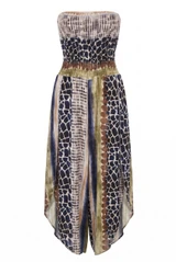 Reptile Bandeau Balloon Jumpsuit