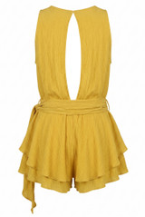 Crinkle Side Drapped Mini Dress