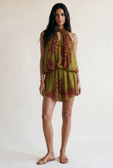 Tropical Chiffon Halterneck Playsuit