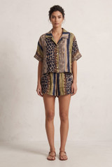 Reptile Oversize Blouse and Shorts Set