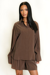 Concealed Button Blouse