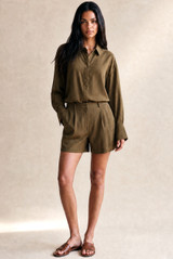 Pleat Front Tailored Shorts
