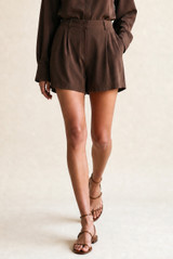 Pleat Front Tailored Shorts