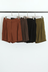 Pleat Front Tailored Shorts