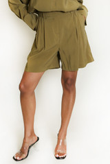 Pleat Front Tailored Shorts