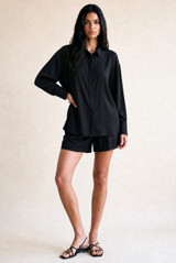 Blouse And Tailored Shorts Set