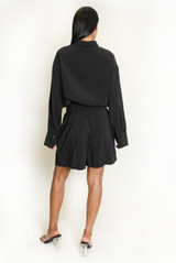 Blouse And Tailored Shorts Set