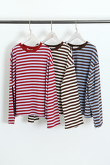 Stripes Long Sleeves Top