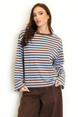 Stripes Long Sleeves Top