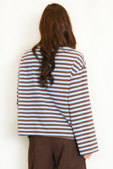 Stripes Long Sleeves Top