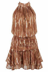 Printed Halter Skort Dress