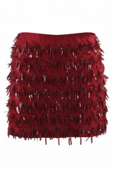 Sequin Tassel Low Rise Mini Skirt