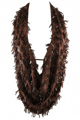 Plunge Front Sequin Cowl Neck Top