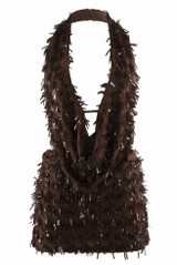 Sequin Cowl Neck Top And Mini Skirt Set