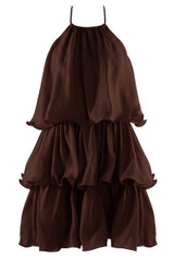 Tiered Halter Mini Dress