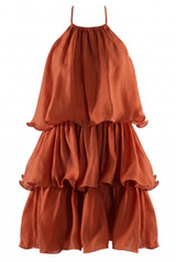 Tiered Halter Mini Dress