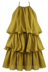 Tiered Halter Mini Dress
