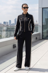 Mock Neck Zipper and Trouser Co-Ord