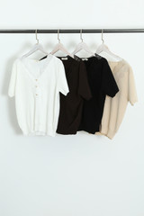 Lace Neckline Soft Knit Top