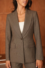 Tailored Single Button Blazer