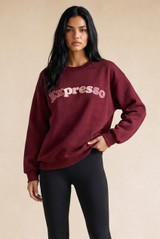 Expresso Embroidered Sweatshirt