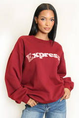 Expresso Embroidered Sweatshirt