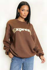 Expresso Embroidered Sweatshirt