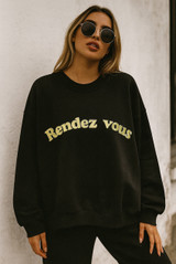Rendez Vous Embroidered Sweatshirt