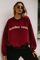 Rendez Vous Embroidered Sweatshirt