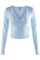 Long Sleeve Wrap Look Top