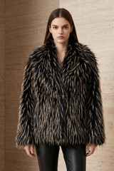 Faux Fur Shaggy Luxe Coat