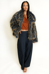 Faux Fur Shaggy Luxe Coat