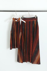 Brushstrokes Midi Skirt